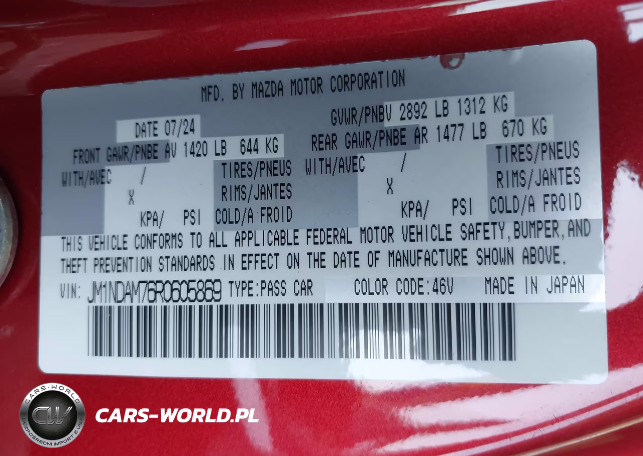 2024 Mazda Mx-5 Miata Rf Grand Touring VIN:JM1NDAM76R0605869 - 9