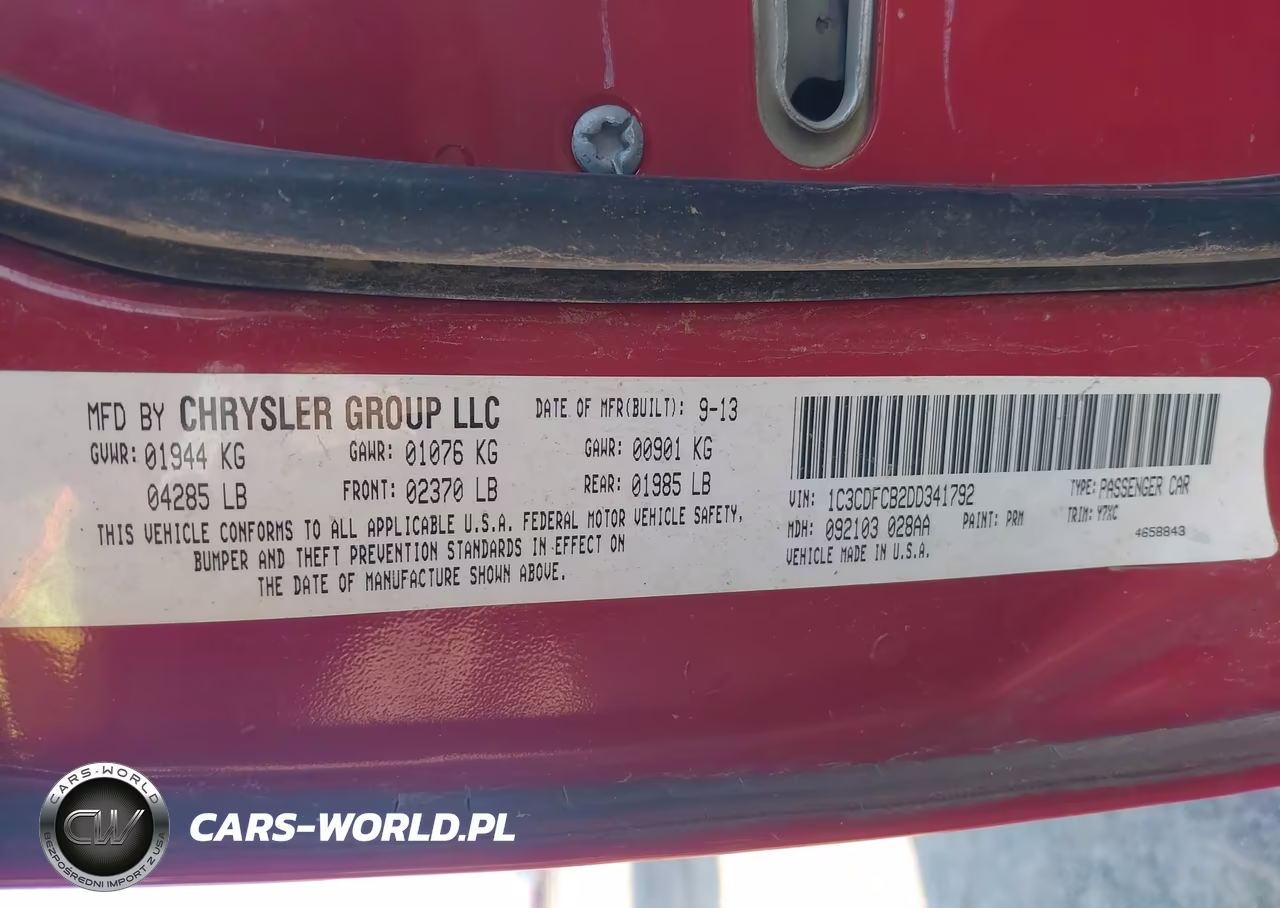 2013 Dodge Dart Gt VIN:1C3CDFCB2DD341792 - 9
