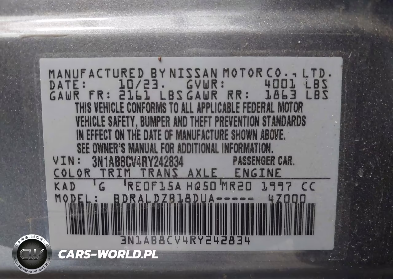 2024 Nissan Sentra Sv Xtronic Cvt VIN:3N1AB8CV4RY242834 - 9