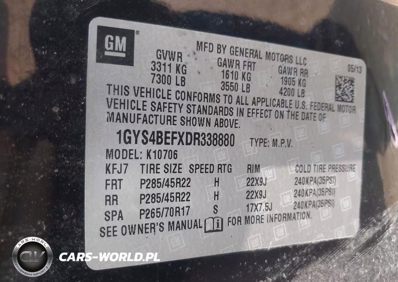2013 Cadillac Escalade Luxury VIN:1GYS4BEFXDR338880 - 9