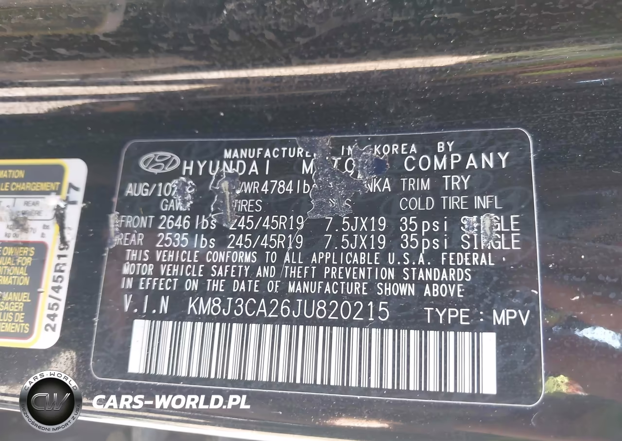 2018 Hyundai Tucson Limited VIN:KM8J3CA26JU820215 - 9