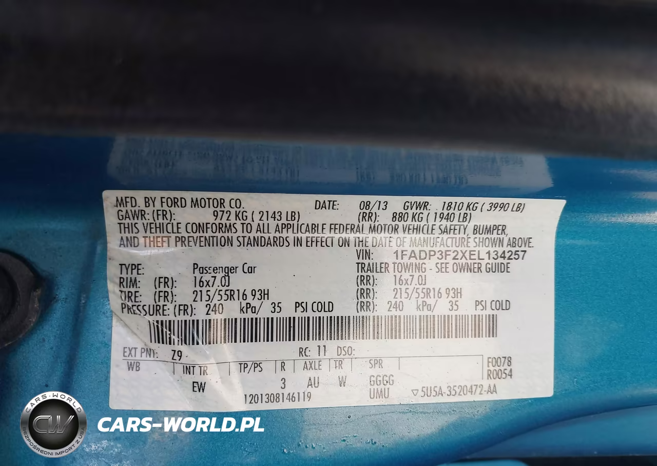 2014 Ford Focus Se VIN:1FADP3F2XEL134257 - 9