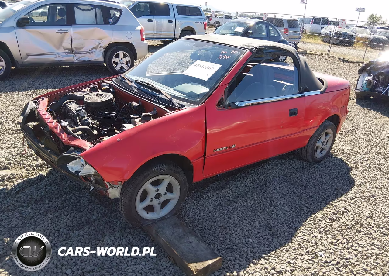 1991 Geo Metro Lsi Sprint Cl VIN:JG1MR3367MK602843 - 2