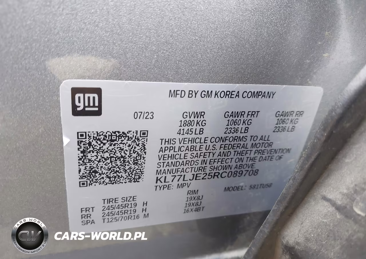 2024 Chevrolet Trax Fwd 2Rs VIN:KL77LJE25RC089708 - 9