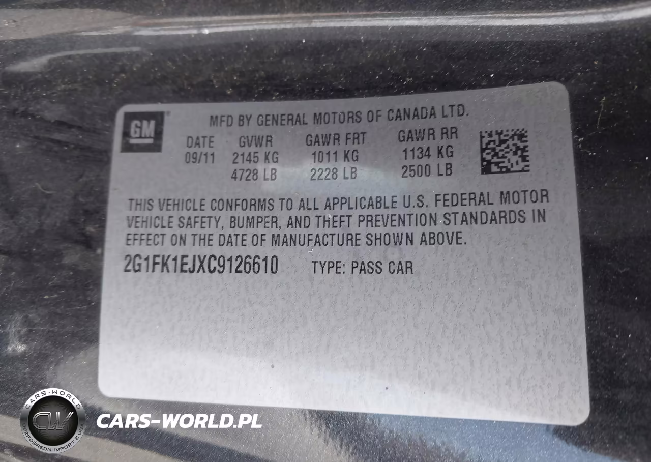 2012 Chevrolet Camaro 2Ss VIN:2G1FK1EJXC9126610 - 9