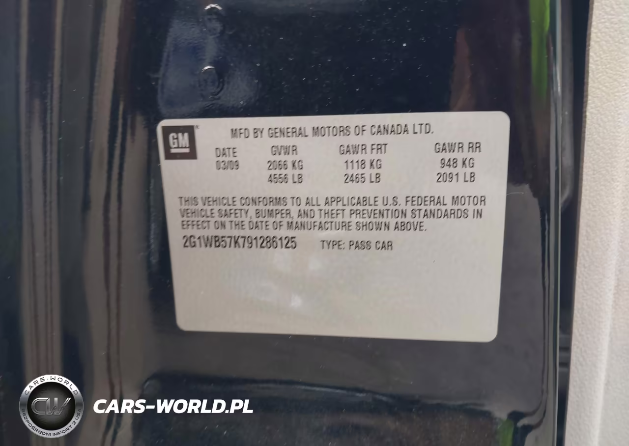 2009 Chevrolet Impala Ls VIN:2G1WB57K791286125 - 9