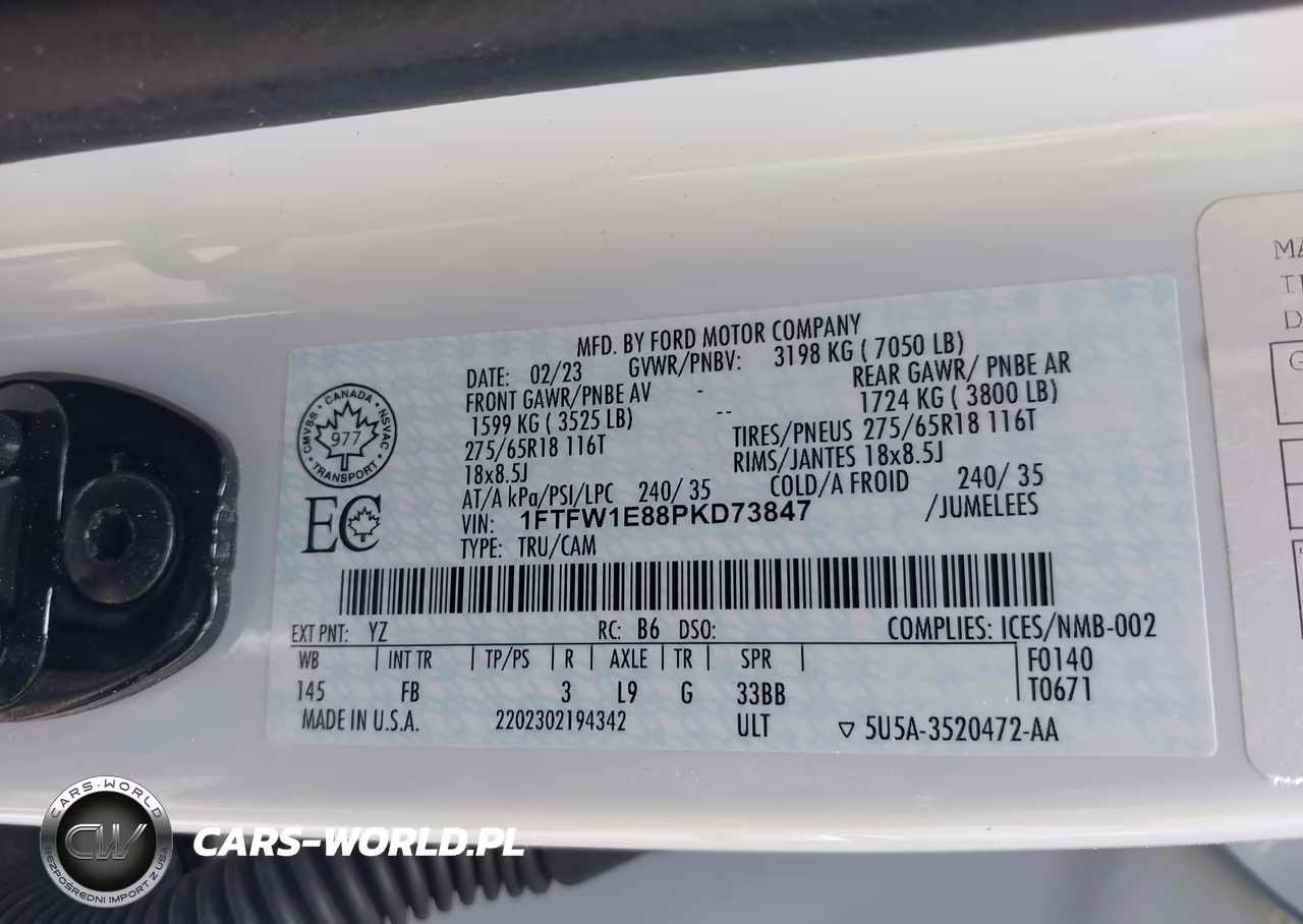 2023 Ford F-150 King Ranch-Lariat-Platinum-Tremor-Xl-Xlt VIN:1FTFW1E88PKD73847 - 9