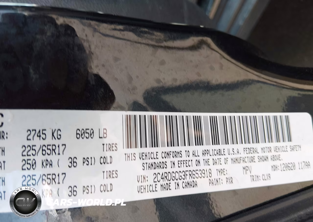 2015 Dodge Grand Caravan Sxt Plus VIN:2C4RDGCG3FR653918 - 9