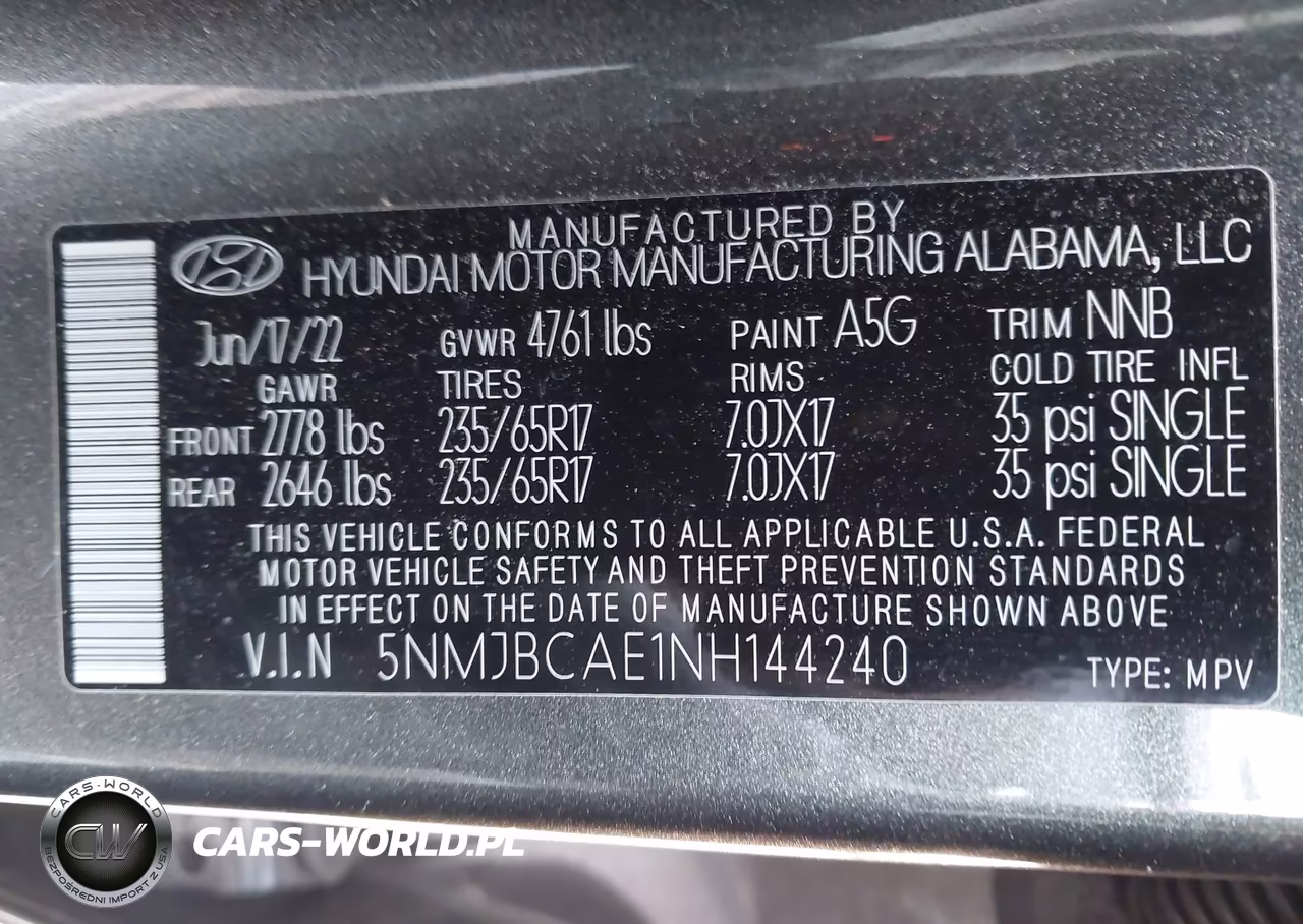 2022 Hyundai Tucson Sel VIN:5NMJBCAE1NH144240 - 9