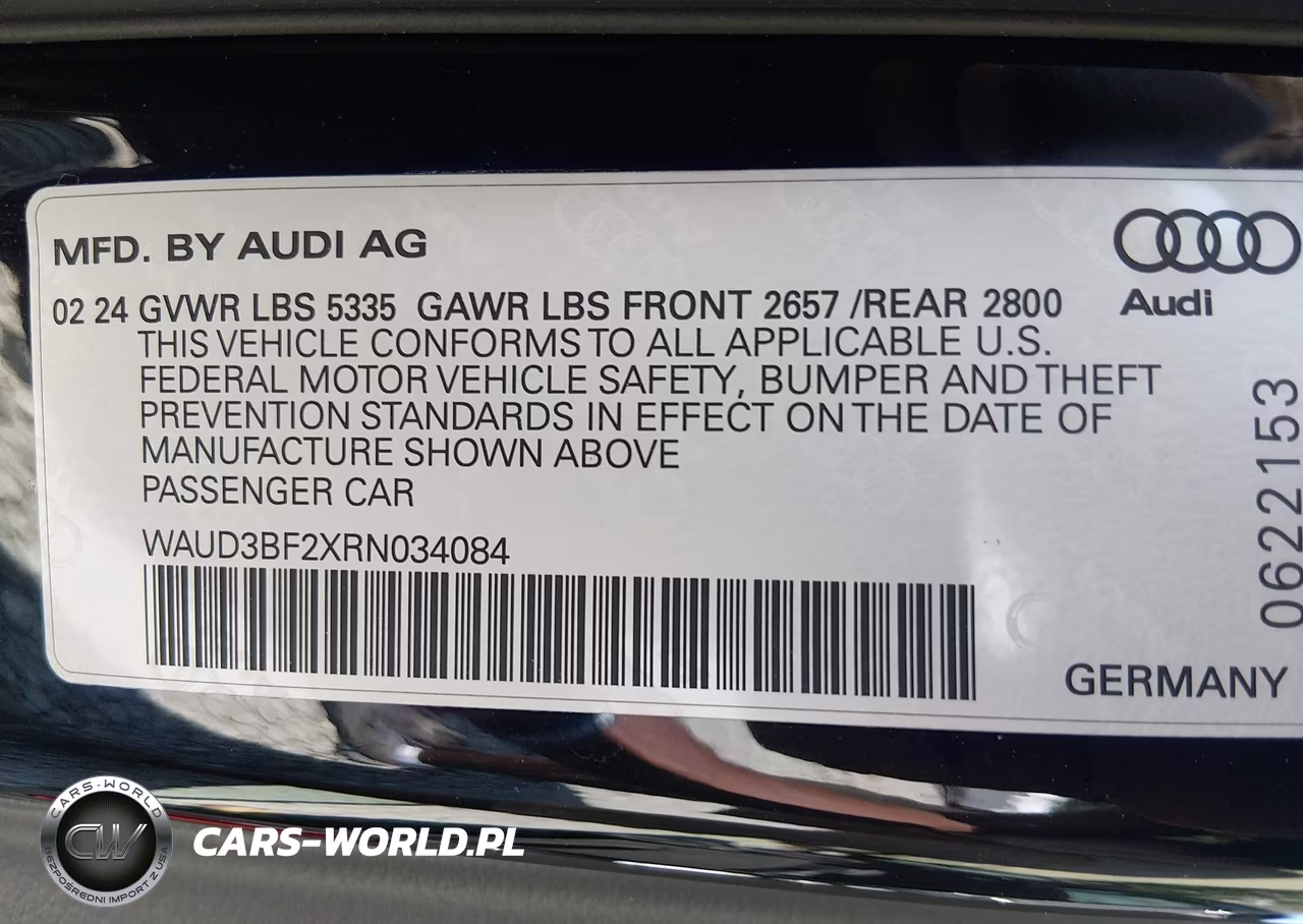 2024 Audi A6 Premium 45 Tfsi Quattro S Tronic VIN:WAUD3BF2XRN034084 - 9