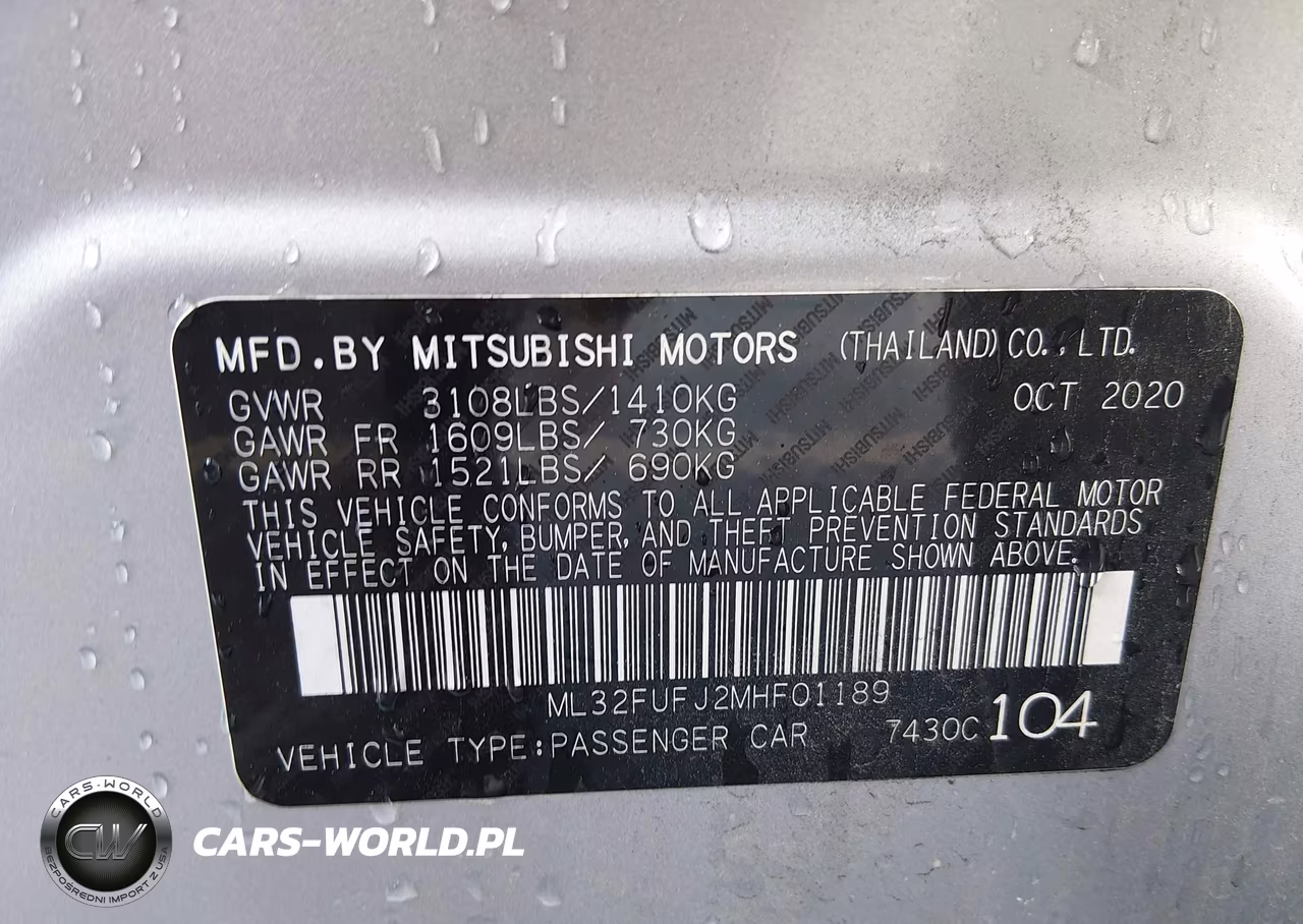 2021 Mitsubishi Mirage G4 Carbonite Edition-Es-Le VIN:ML32FUFJ2MHF01189 - 9