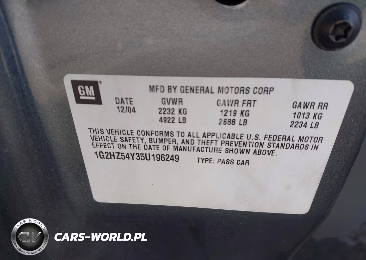 2005 Pontiac Bonneville Gxp VIN:1G2HZ54Y35U196249 - 9