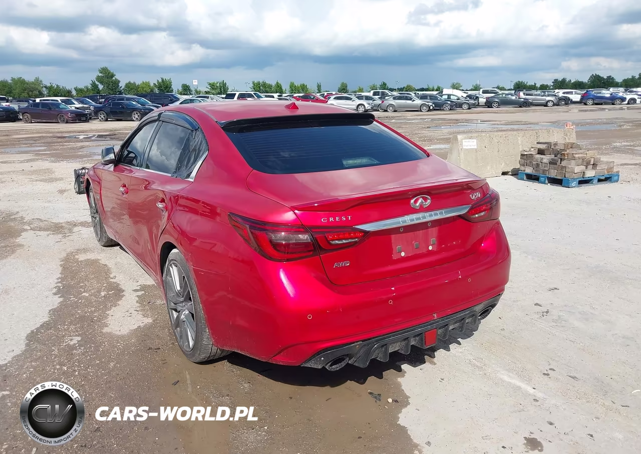 2018 Infiniti Q50 3.0T Red Sport 400 VIN:JN1FV7AR0JM481897 - 3
