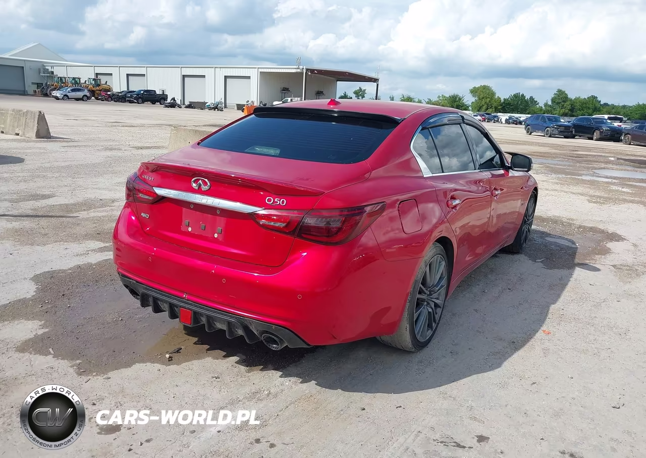 2018 Infiniti Q50 3.0T Red Sport 400 VIN:JN1FV7AR0JM481897 - 4