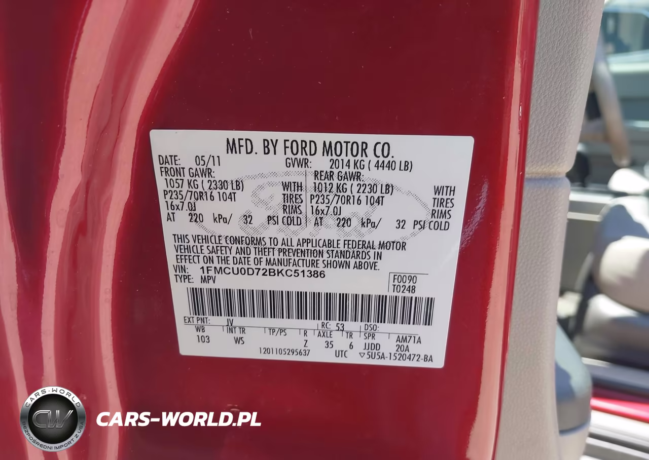 2011 Ford Escape Xlt VIN:1FMCU0D72BKC51386 - 9