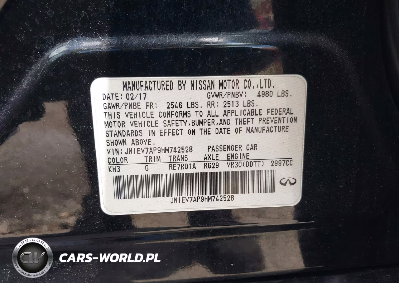 2017 Infiniti Q50 3.0T Signature Edition VIN:JN1EV7AP9HM742528 - 9