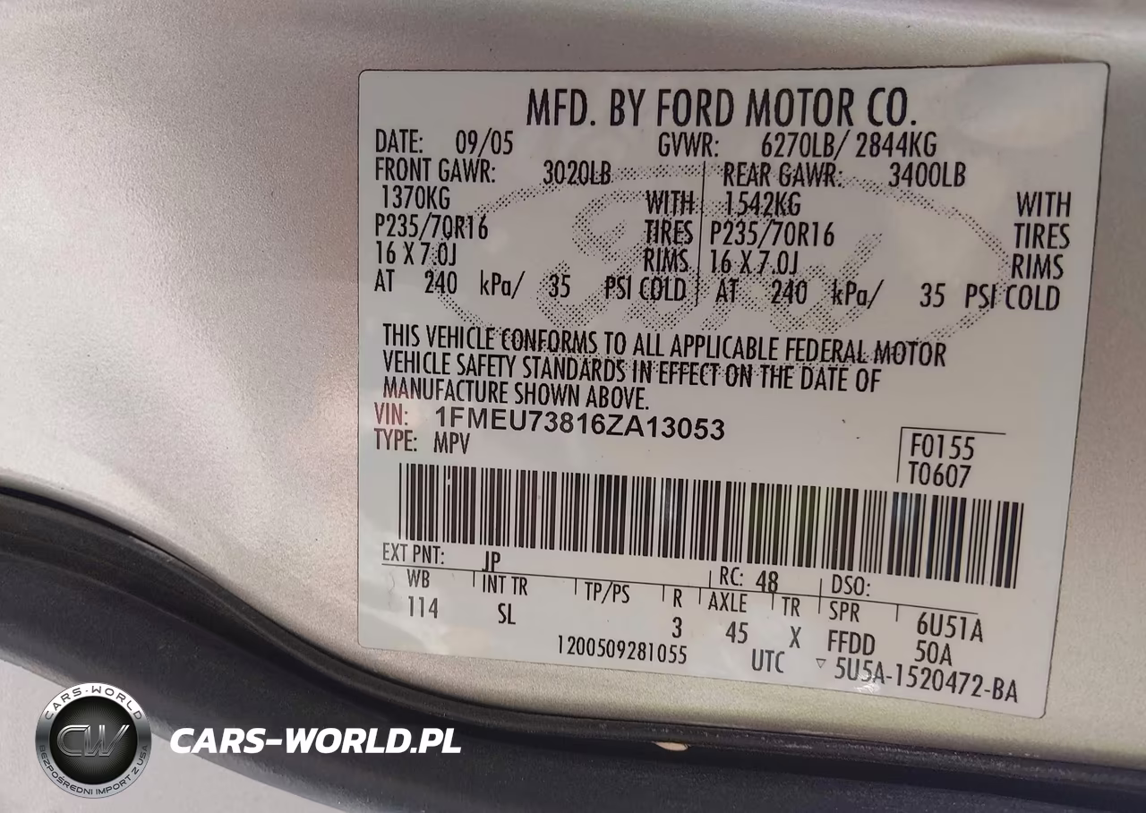2006 Ford Explorer Xlt VIN:1FMEU73816ZA13053 - 9