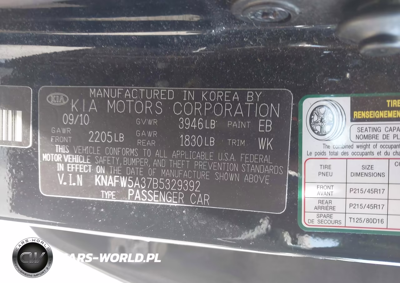 2011 Kia Forte Sx VIN:KNAFW5A37B5329392 - 9