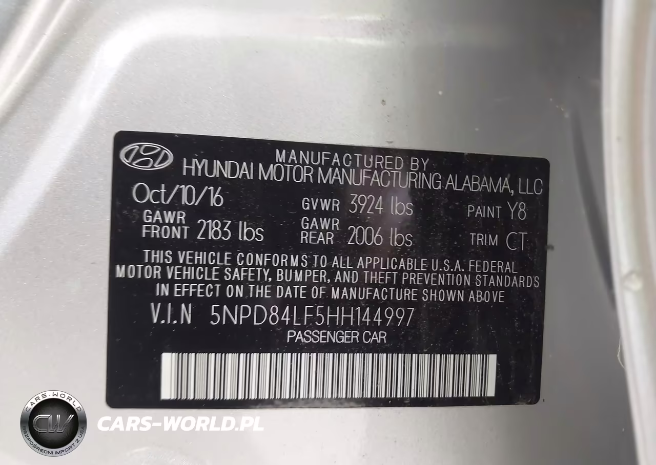 2017 Hyundai Elantra Value Edition VIN:5NPD84LF5HH144997 - 9