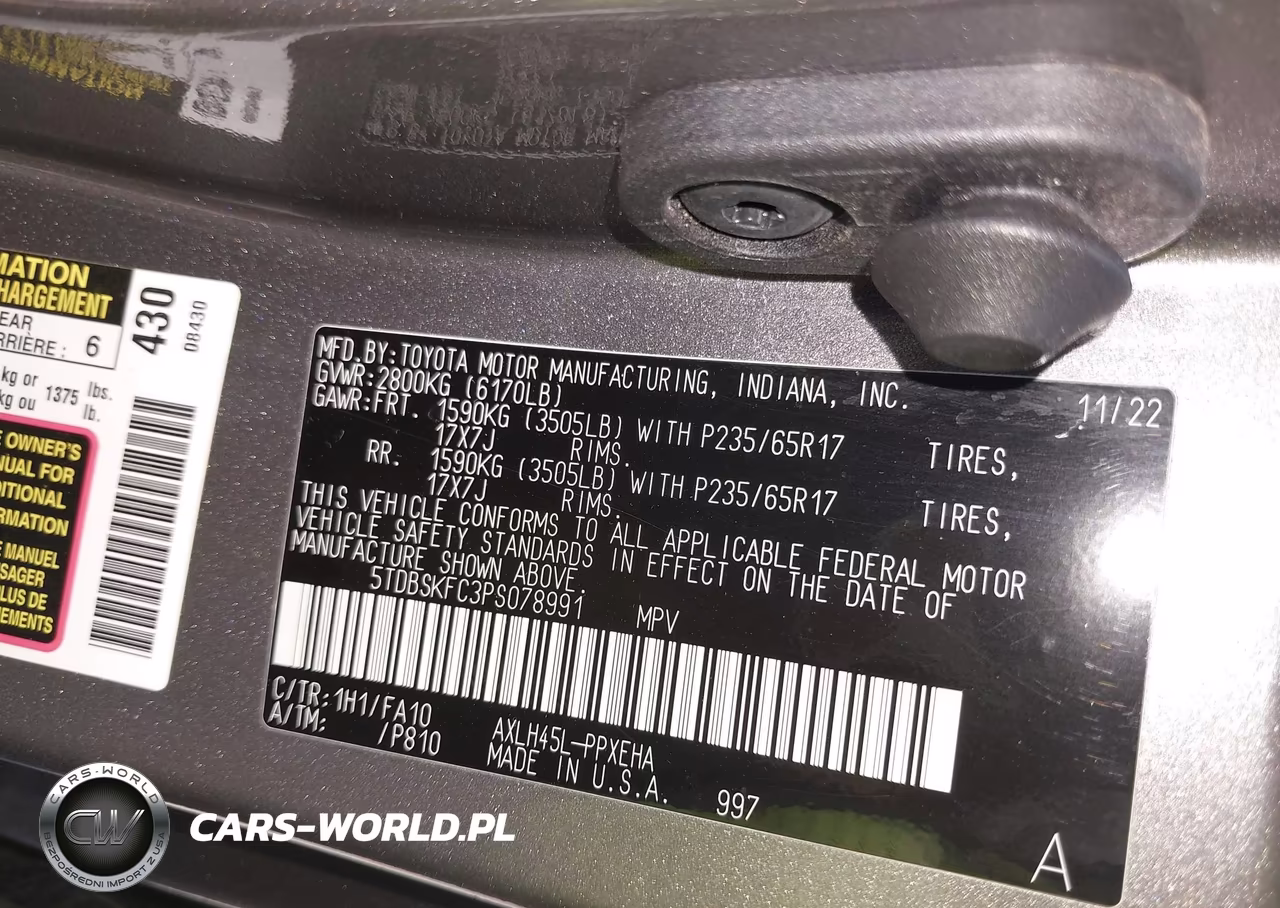 2023 Toyota Sienna Le VIN:5TDBSKFC3PS078991 - 9