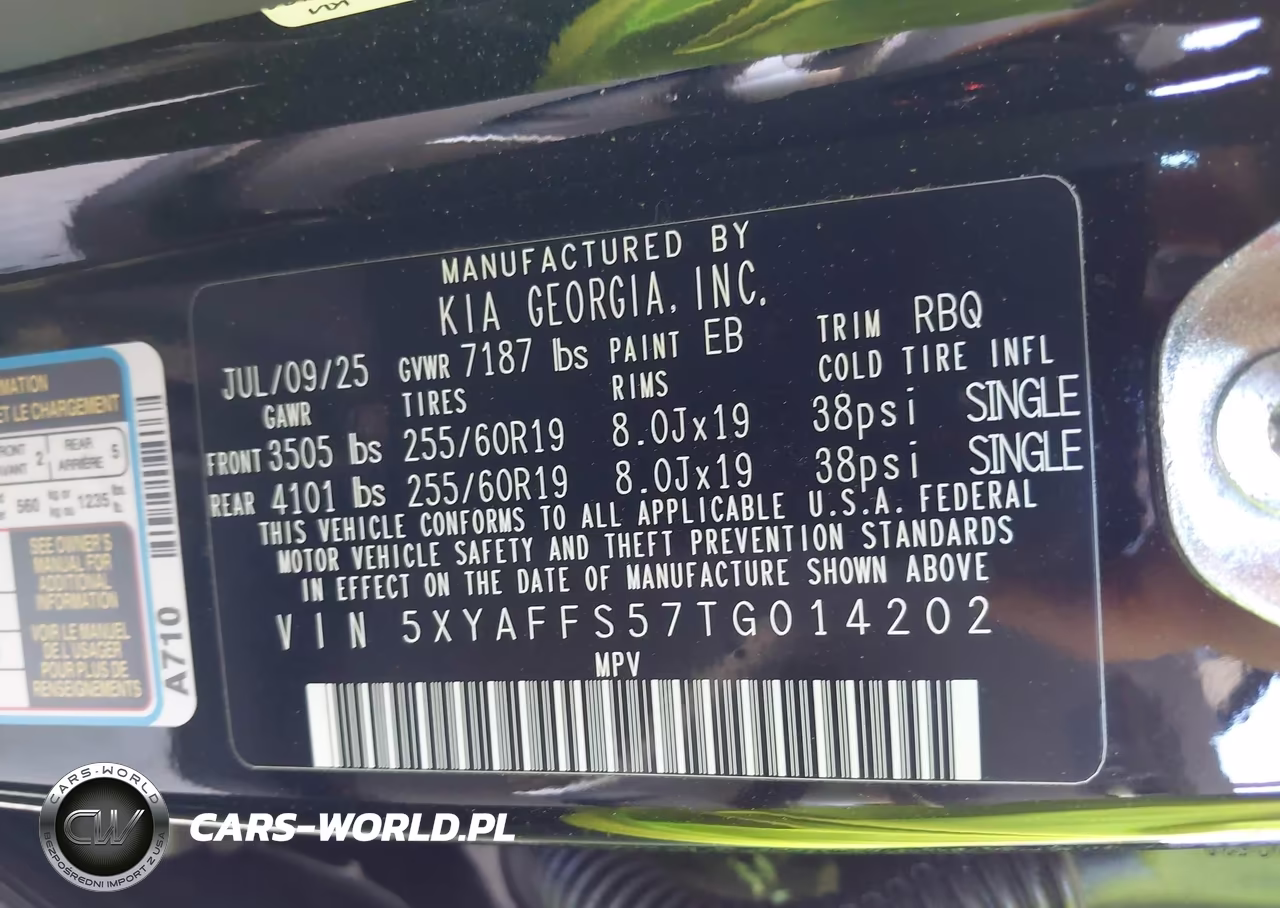 2026 Kia Ev9 Wind VIN:5XYAFFS57TG014202 - 9