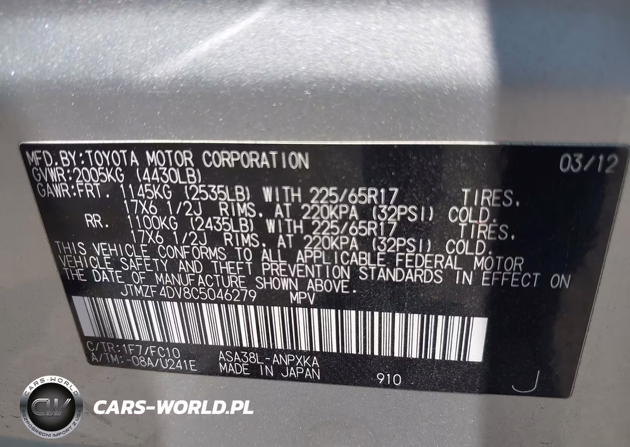 2012 Toyota Rav4 VIN:JTMZF4DV8C5046279 - 9