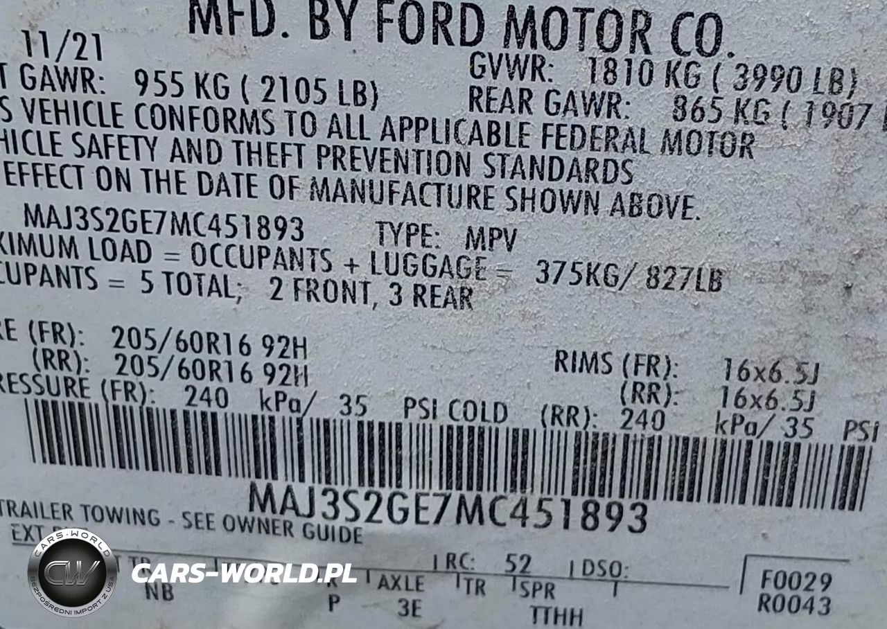 2021 Ford Ecosport Se VIN:MAJ3S2GE7MC451893 - 9