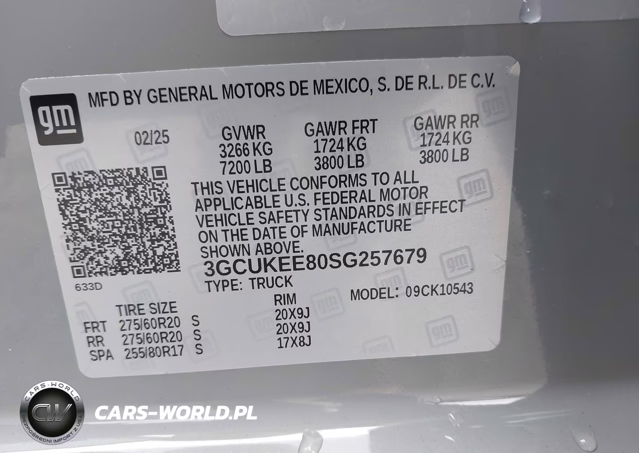 2025 Chevrolet Silverado 1500 4Wd Short Bed Rst VIN:3GCUKEE80SG257679 - 9