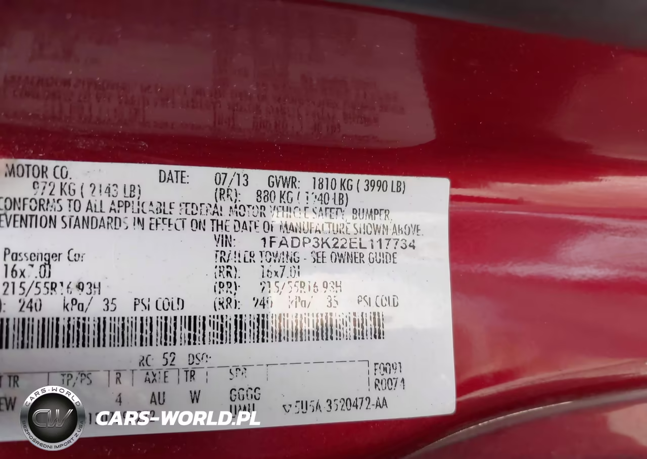 2014 Ford Focus Se VIN:1FADP3K22EL117734 - 9