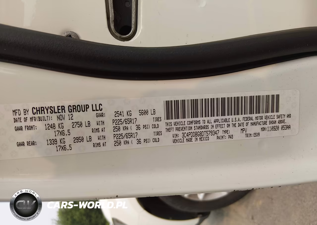 2013 Dodge Journey Sxt VIN:3C4PDDBG8DT579347 - 9