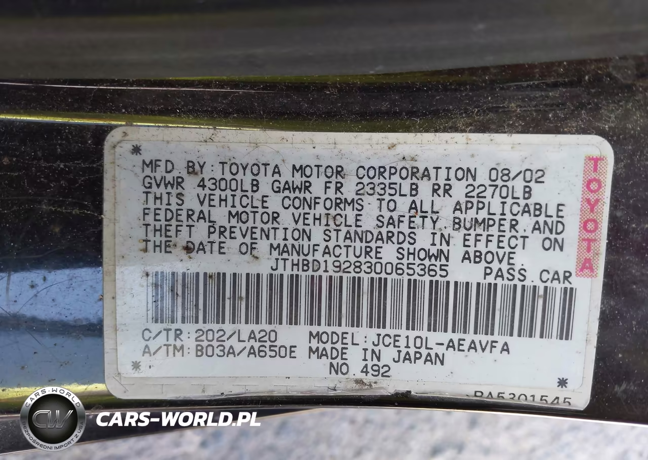 2003 Lexus Is 300 VIN:JTHBD192830065365 - 9