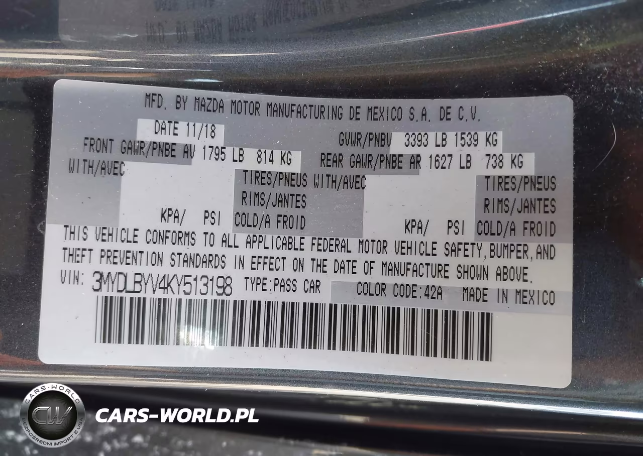 2019 Toyota Yaris Le VIN:3MYDLBYV4KY513198 - 9