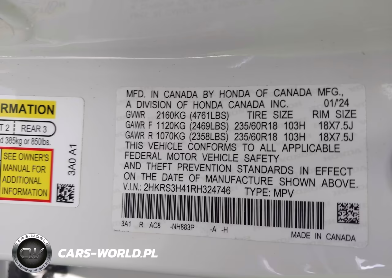 2024 Honda Cr-V Ex 2Wd VIN:2HKRS3H41RH324746 - 9