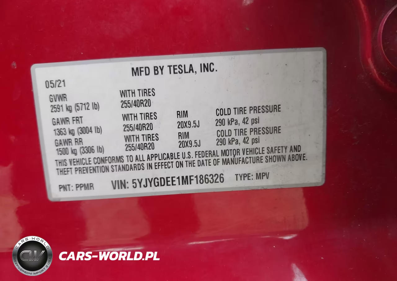 2021 Tesla Model Y Long Range Dual Motor All-Wheel Drive VIN:5YJYGDEE1MF186326 - 9