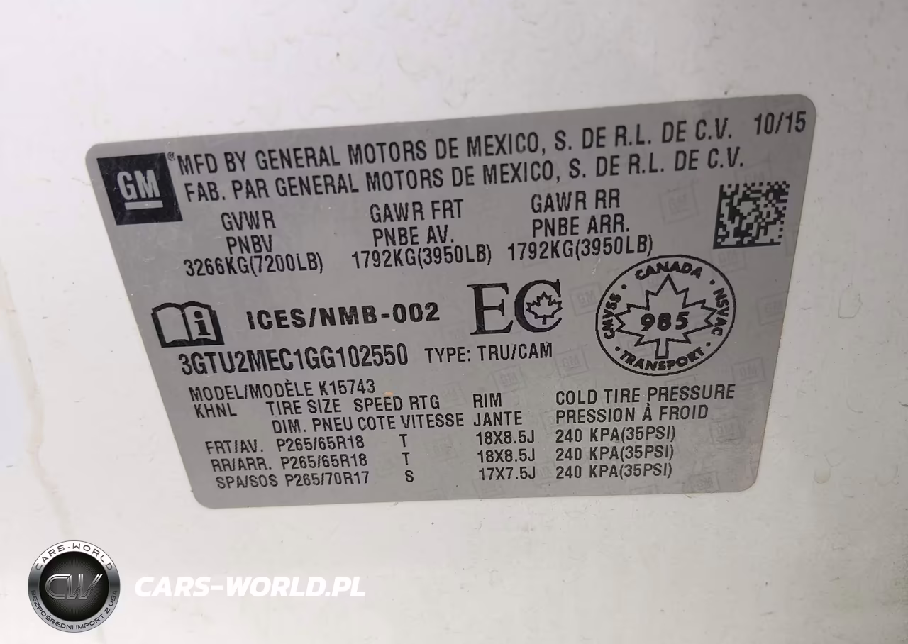 2016 GMC Sierra 1500 Sle VIN:3GTU2MEC1GG102550 - 9