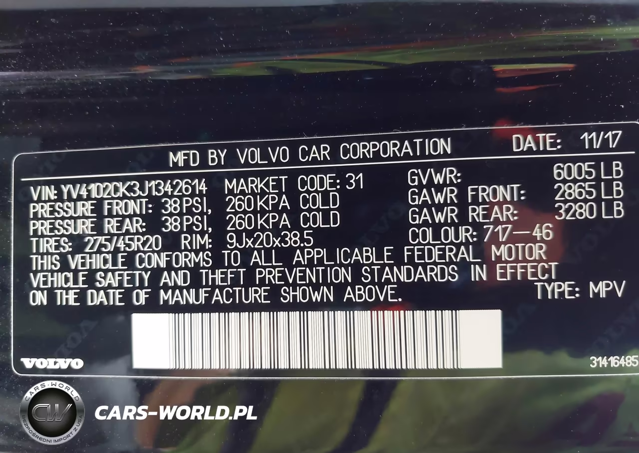 2018 Volvo Xc90 T5 Momentum VIN:YV4102CK3J1342614 - 9