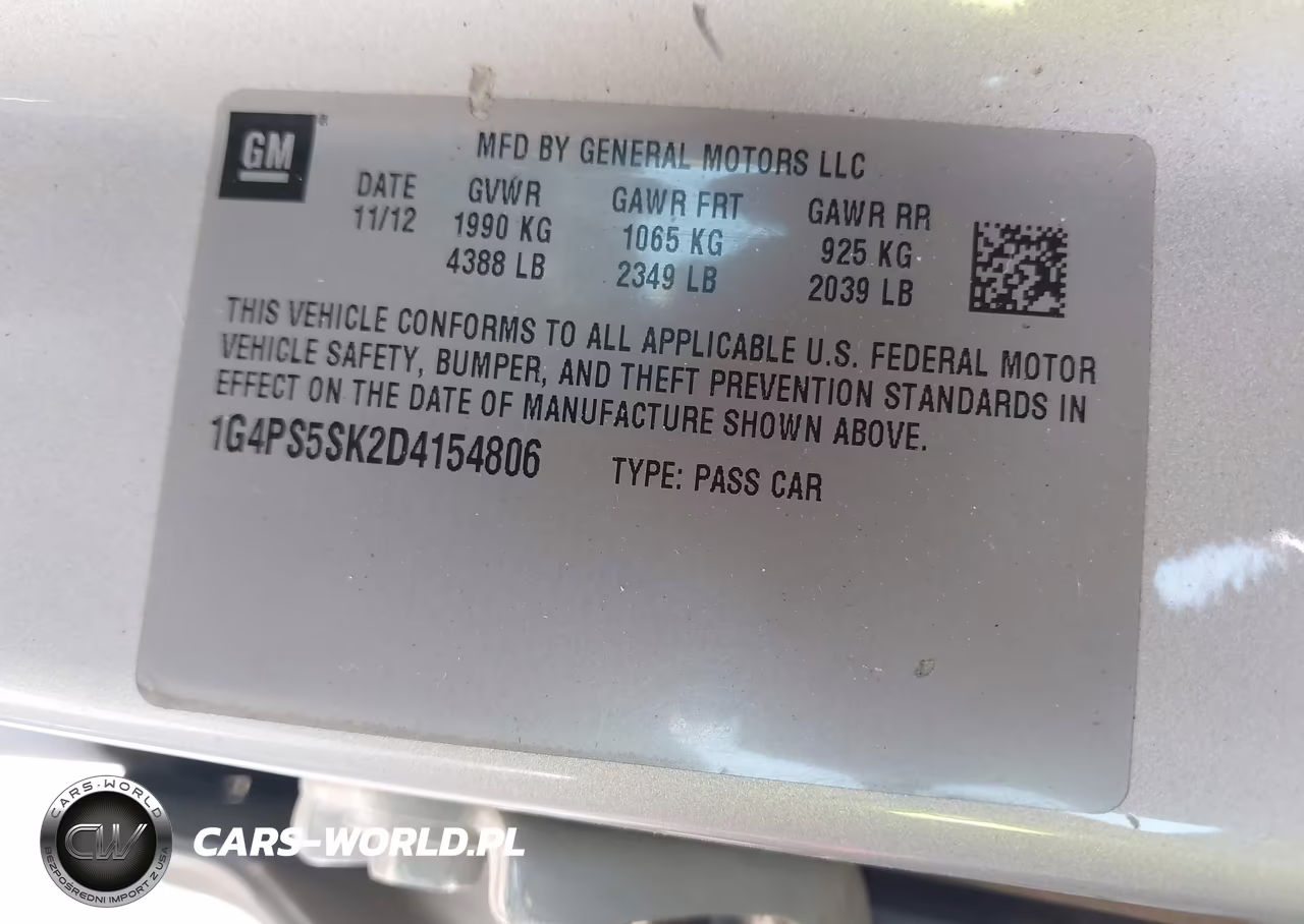 2013 Buick Verano Leather Group VIN:1G4PS5SK2D4154806 - 9