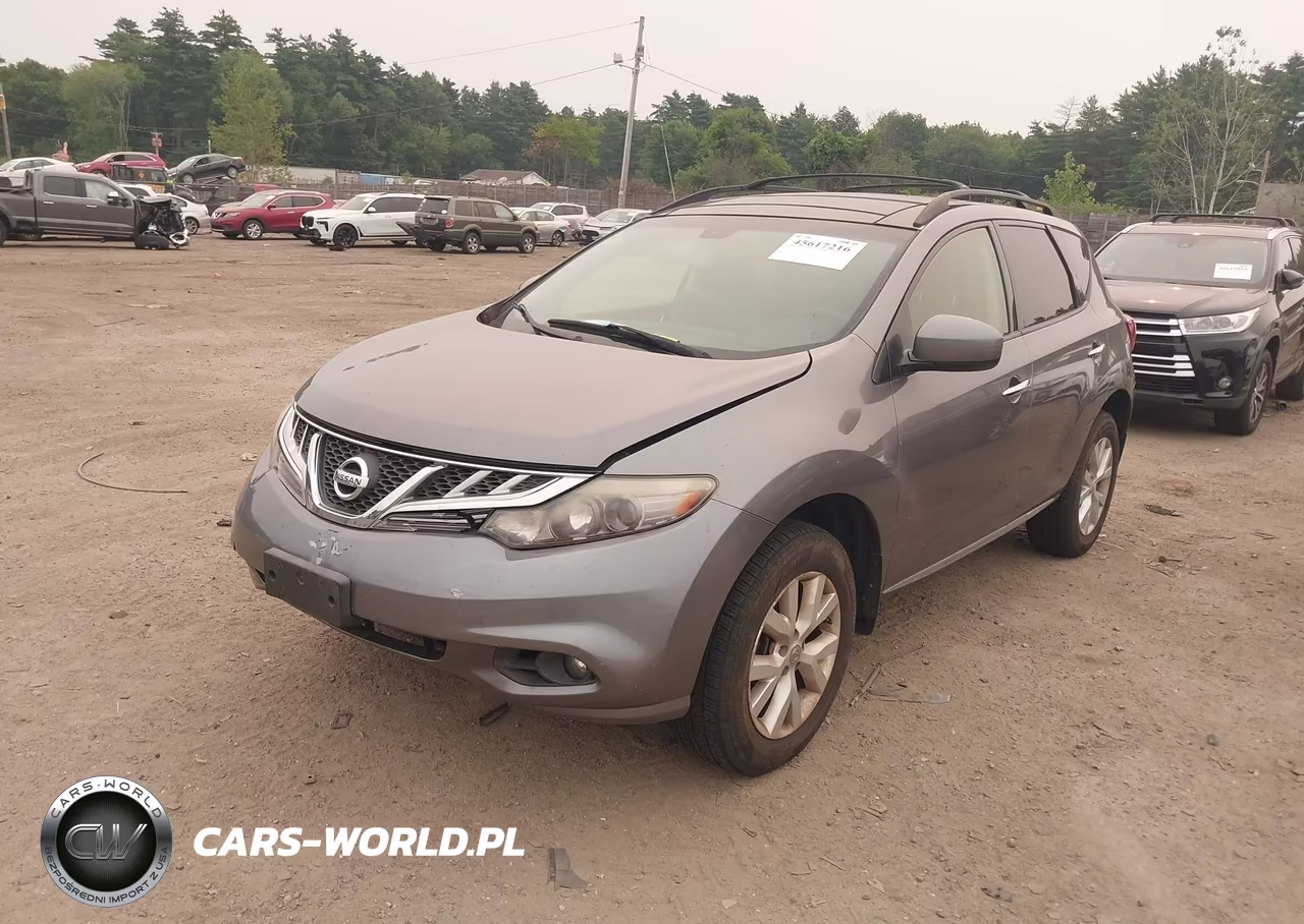 2013 Nissan Murano Sl VIN:JN8AZ1MWXDW317239 - 2