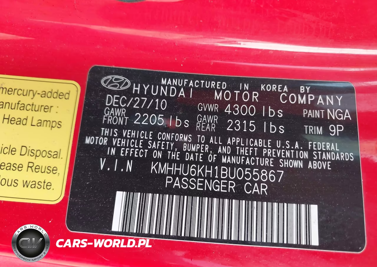 2011 Hyundai Genesis 3.8 Track VIN:KMHHU6KH1BU055867 - 9