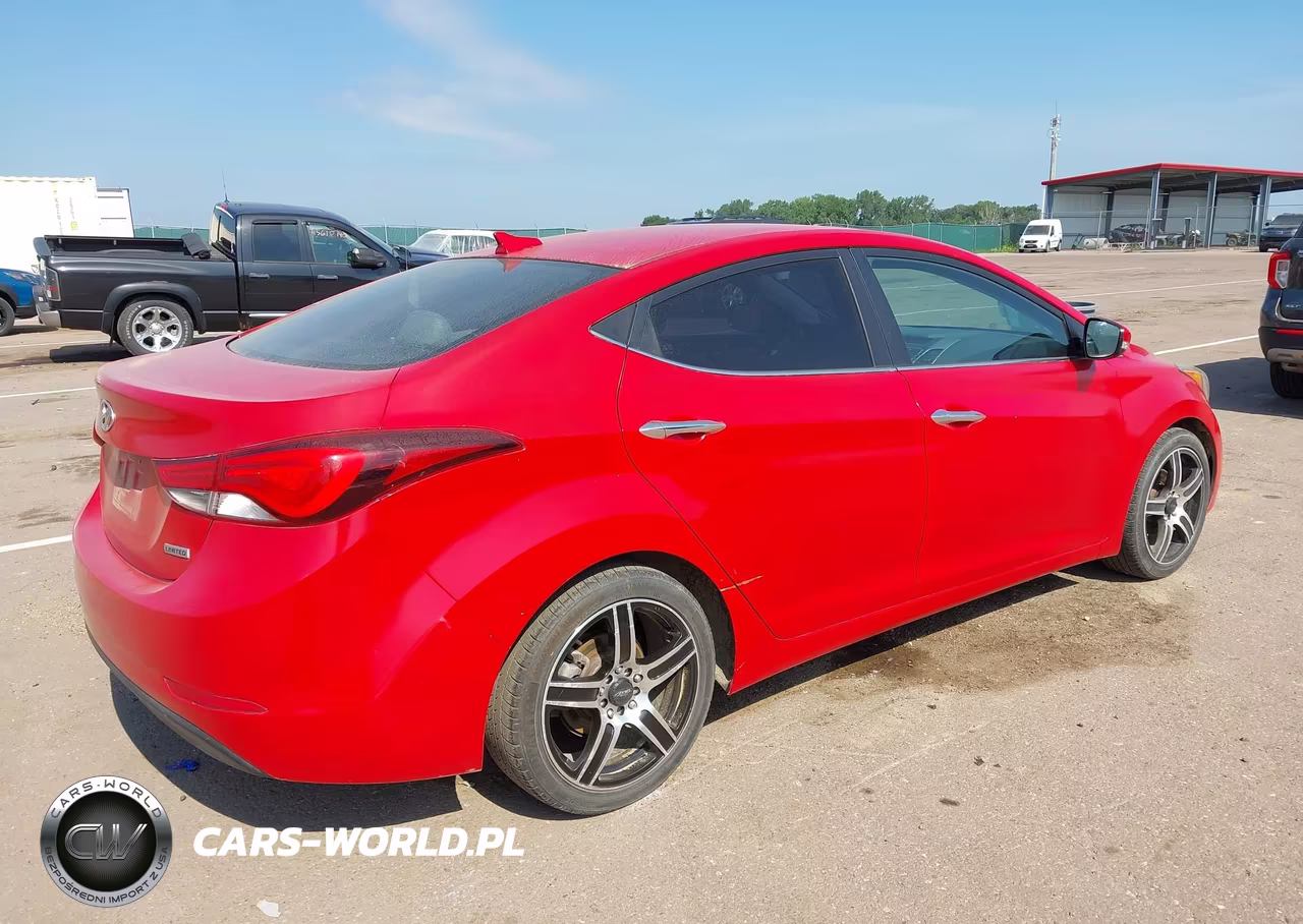 2014 Hyundai Elantra Limited VIN:5NPDH4AE5EH476444 - 4