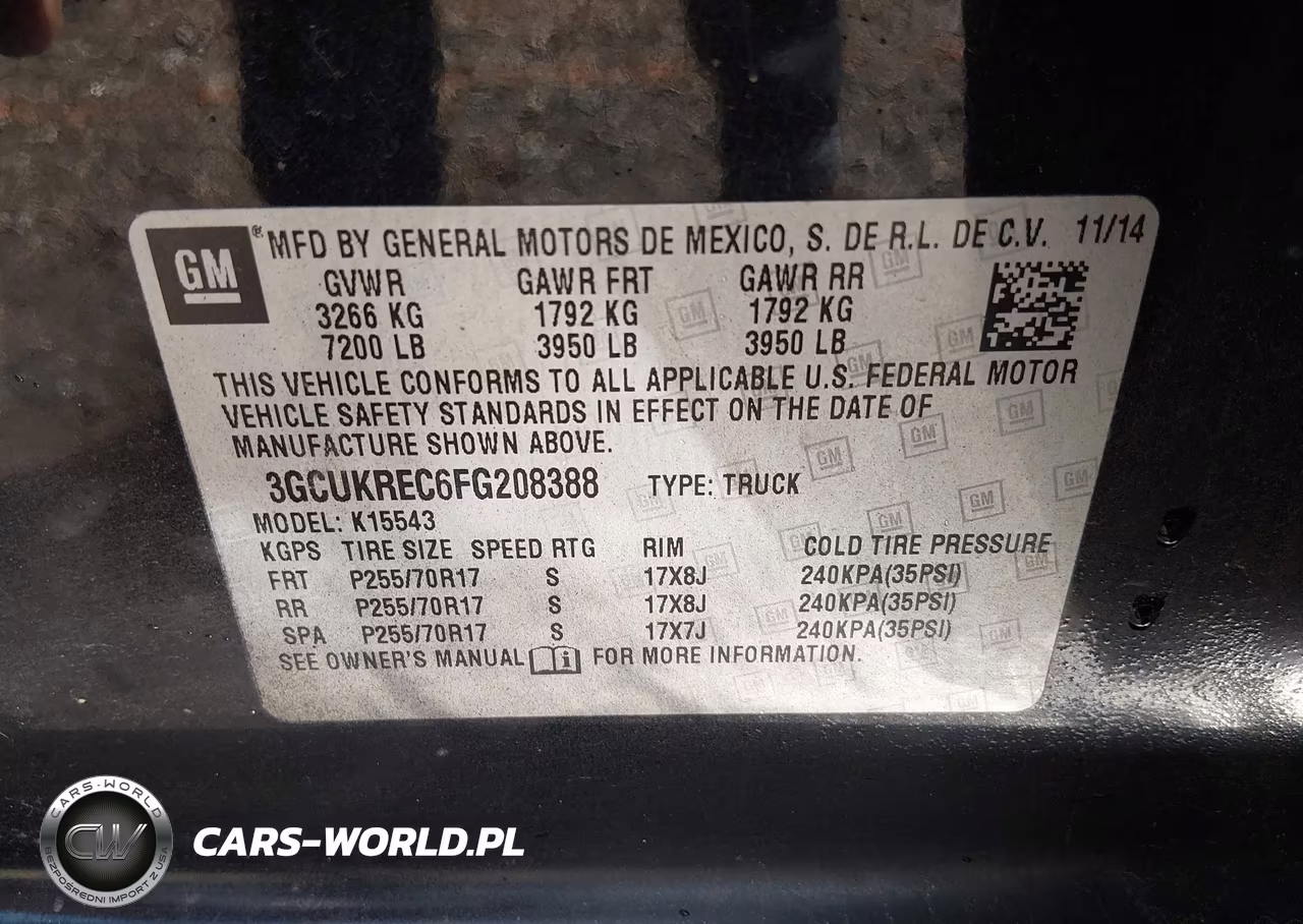 2015 Chevrolet Silverado 1500 Lt VIN:3GCUKREC6FG208388 - 9