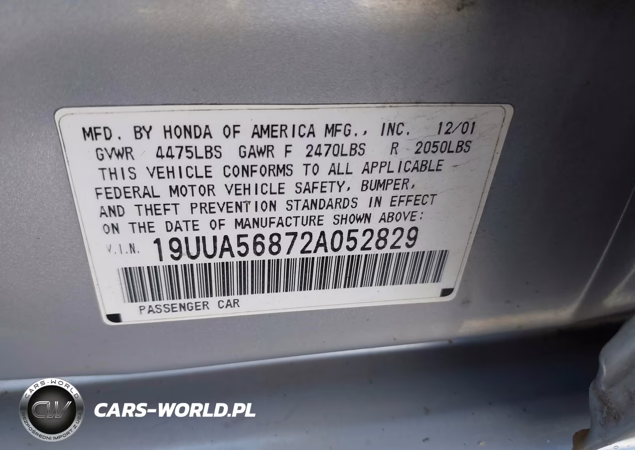 2002 Acura Tl 3.2 Type S VIN:19UUA56872A052829 - 9