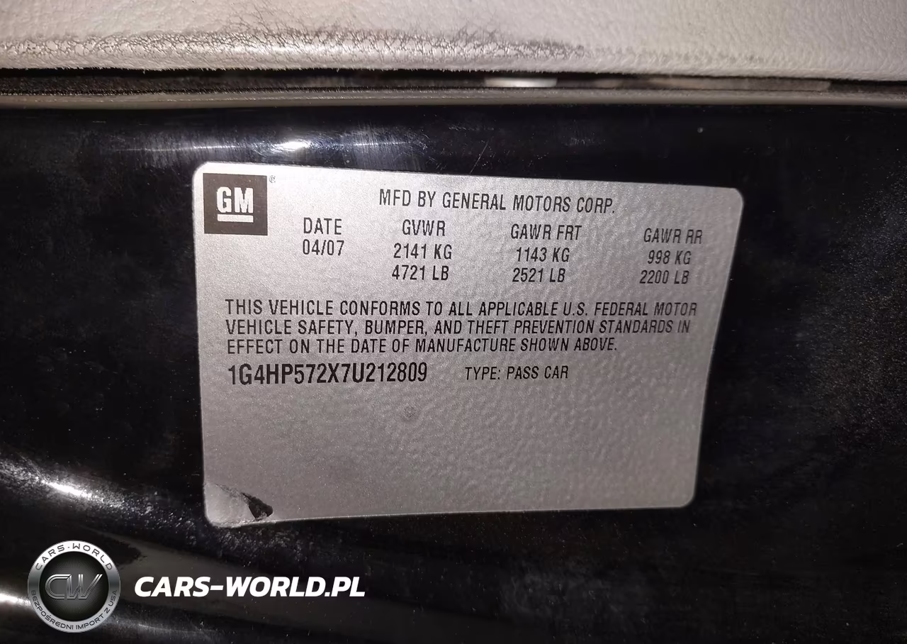 2007 Buick Lucerne Cx VIN:1G4HP572X7U212809 - 9
