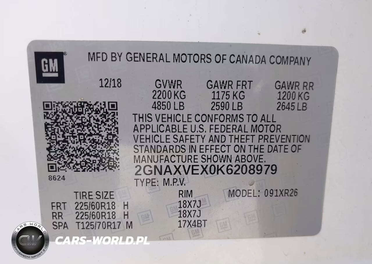 2019 Chevrolet Equinox Lt VIN:2GNAXVEX0K6208979 - 9