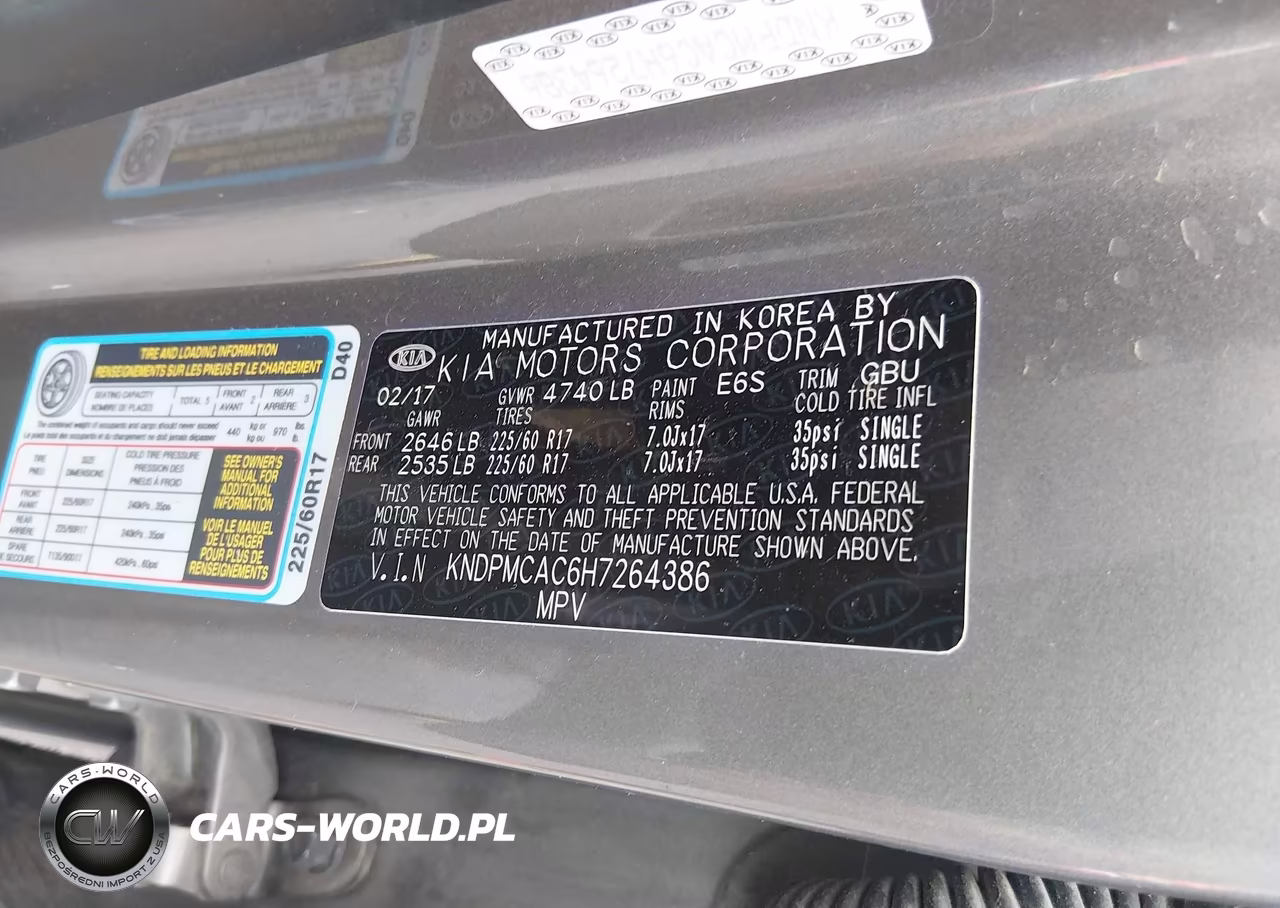 2017 Kia Sportage Lx VIN:KNDPMCAC6H7264386 - 9