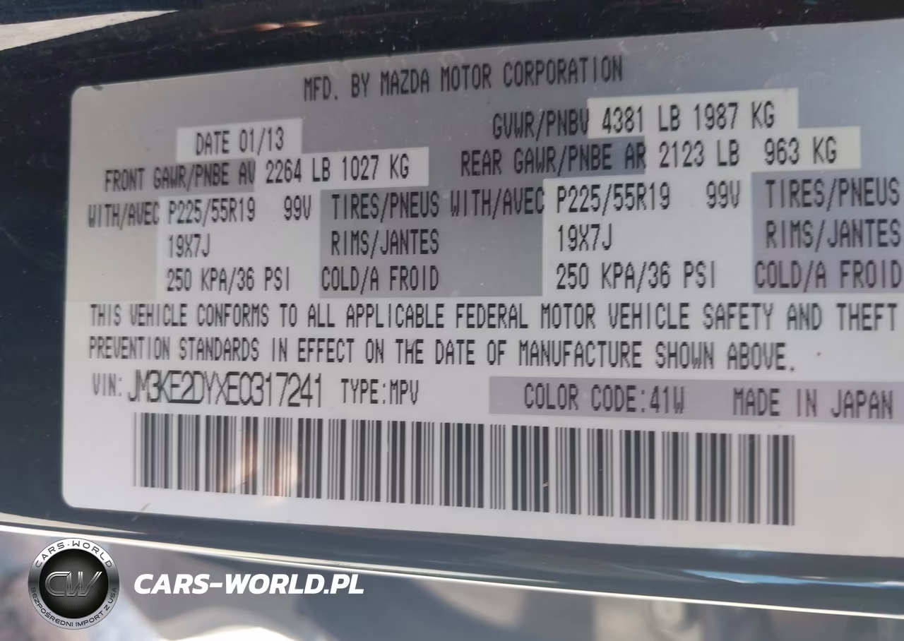 2014 Mazda Cx-5 Grand Touring VIN:JM3KE2DYXE0317241 - 9