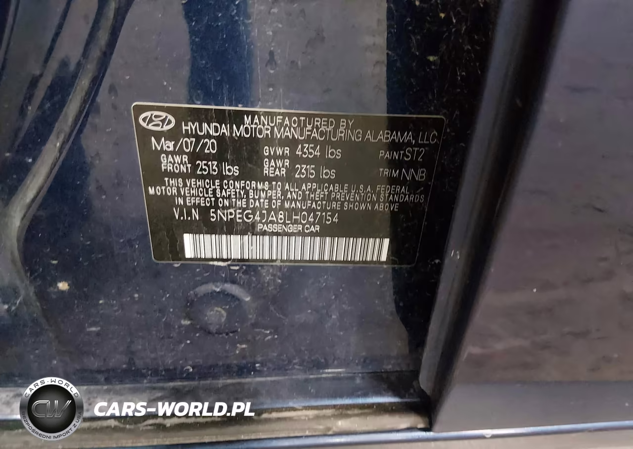 2020 Hyundai Sonata Se VIN:5NPEG4JA8LH047154 - 9