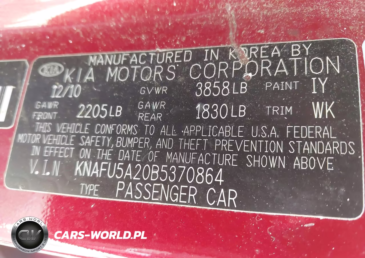 2011 Kia Forte Ex VIN:KNAFU5A20B5370864 - 9