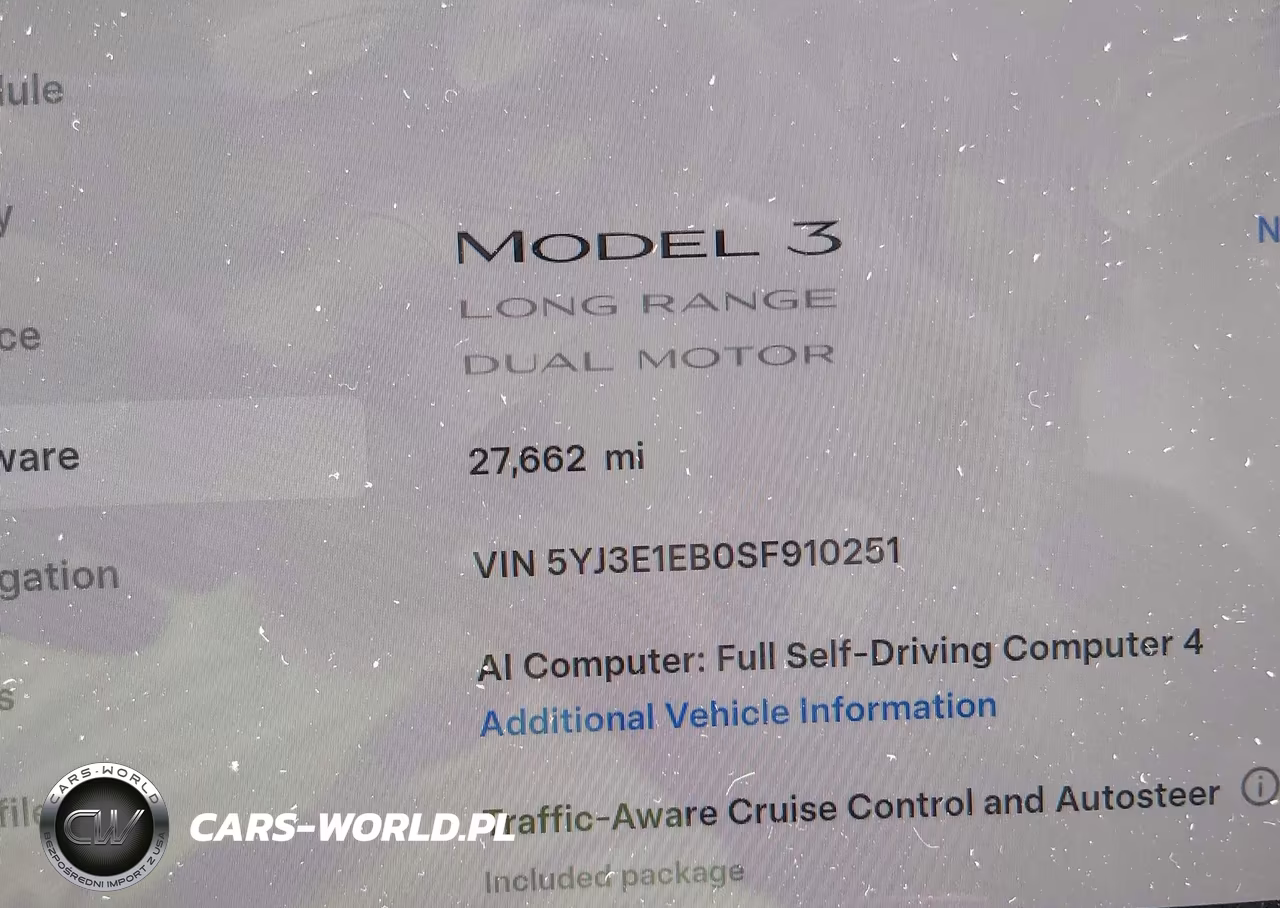2025 Tesla Model 3 Long Range All-Wheel Drive VIN:5YJ3E1EB0SF910251 - 15