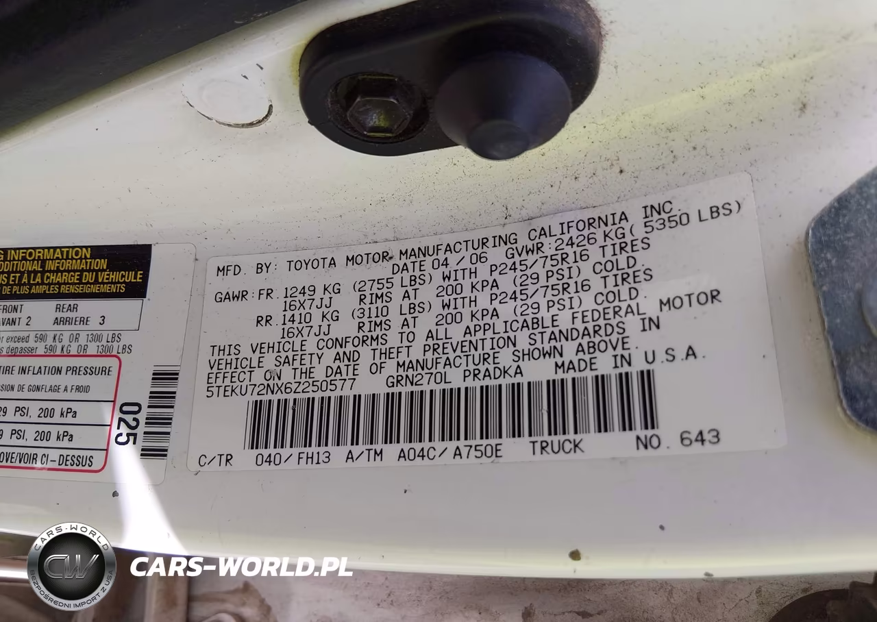2006 Toyota Tacoma Prerunner V6 VIN:5TEKU72NX6Z250577 - 9